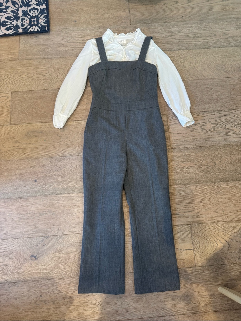 Club Monaco Gray Wide-Leg Jumpsuit - Picture 14 of 15